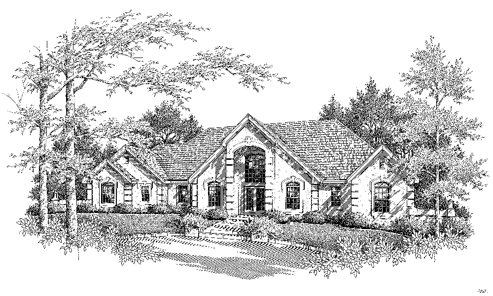 Front View of this 3-Bedroom, 2767 Sq Ft Plan - 138-1221