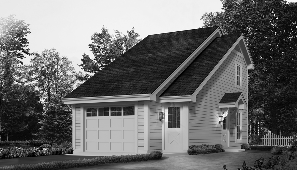Front View of this 1-Bedroom, 656 Sq Ft Plan - 138-1231