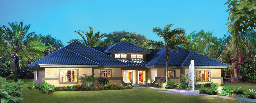 Front elevation of Multi-Unit home (ThePlanCollection: House Plan #138-1260)