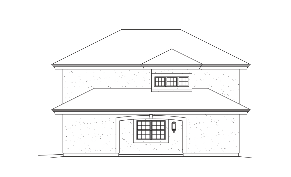 Home Plan Right Elevation of this 1-Bedroom,1091 Sq Ft Plan -138-1275