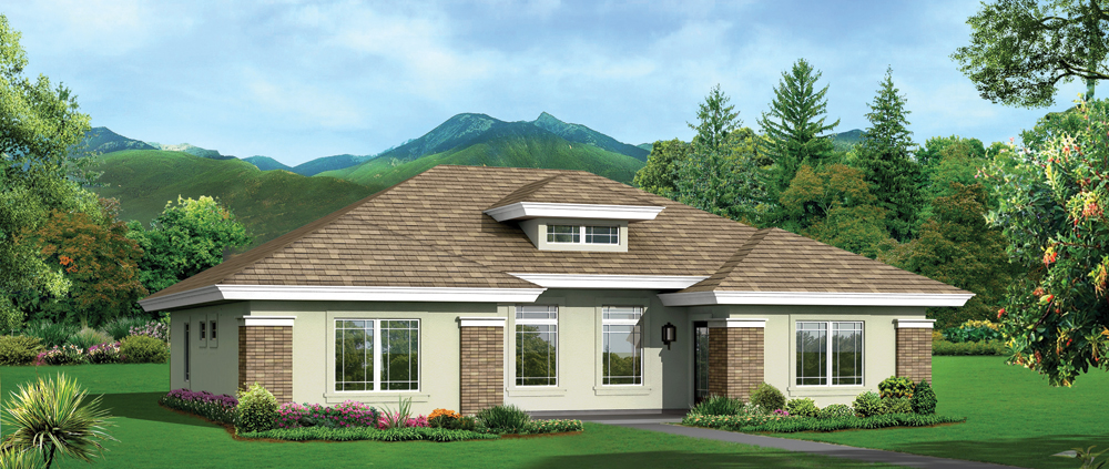 Front elevation of Multi-Unit home (ThePlanCollection: House Plan #138-1279)