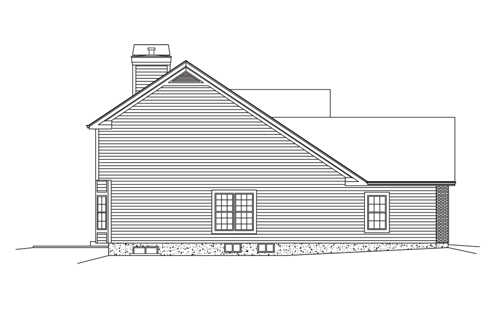 Home Plan Left Elevation of this 3-Bedroom,2360 Sq Ft Plan -138-1285