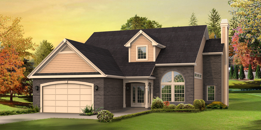 Front elevation of Traditional home (ThePlanCollection: House Plan #138-1285)