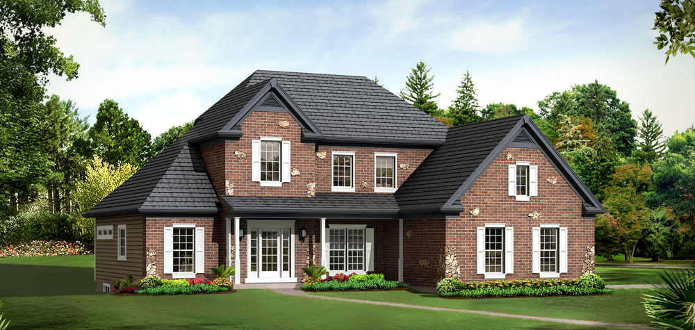 Front elevation of Country home (ThePlanCollection: House Plan #138-1293)