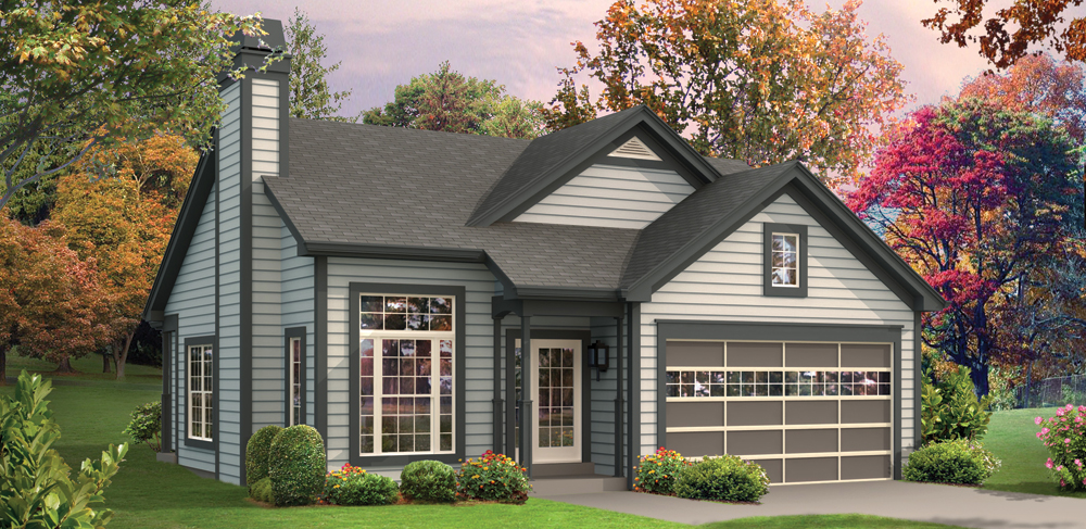 Front elevation of Country home (ThePlanCollection: House Plan #138-1296)