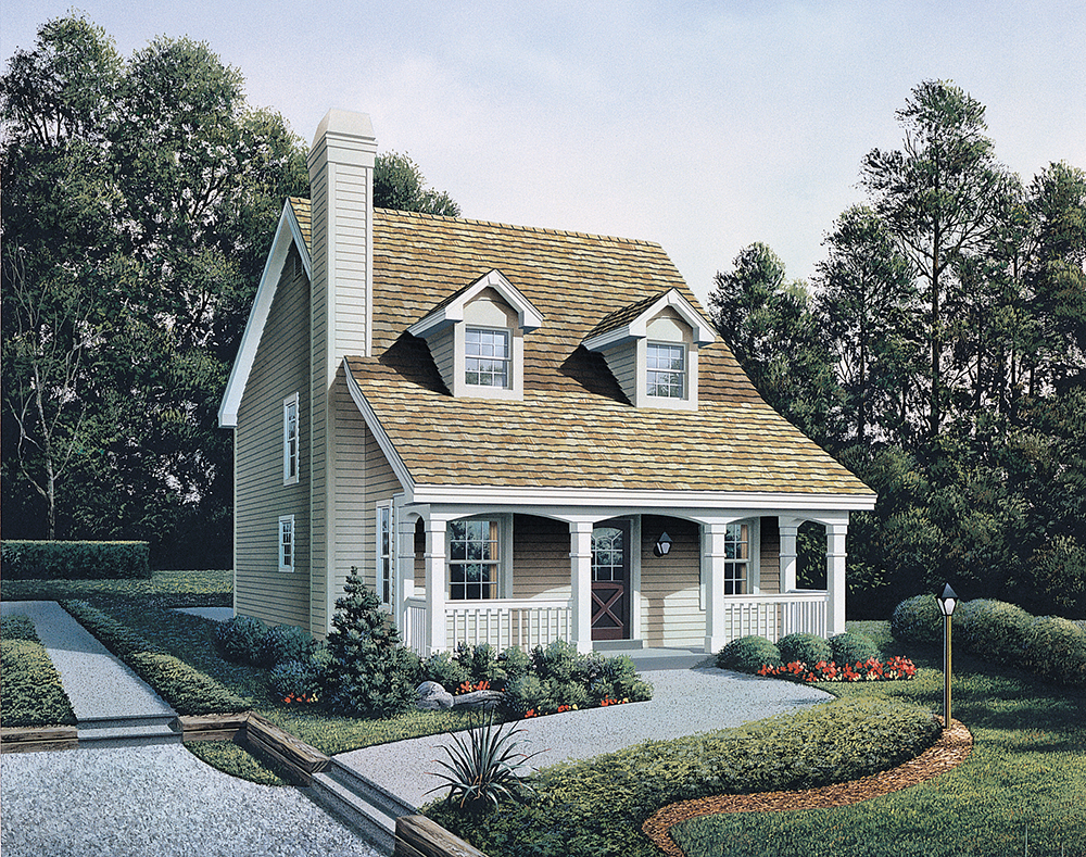 Front elevation of Country home (ThePlanCollection: House Plan #138-1319)