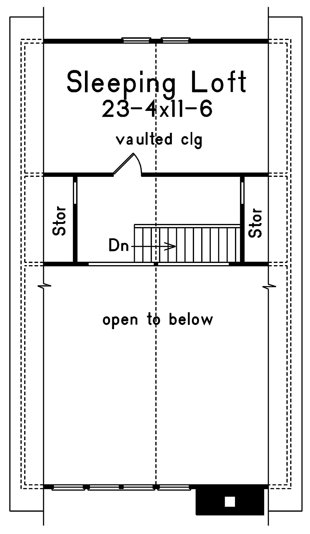 Floor Plan Second Story of Country Plan #138-1332