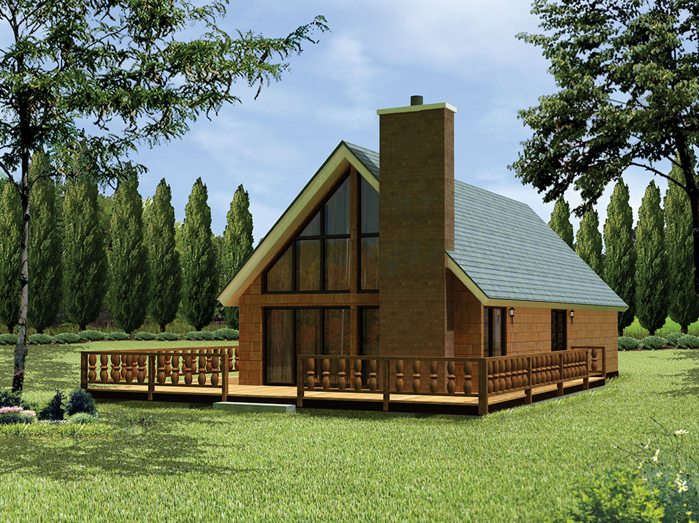 Front elevation of Country home (ThePlanCollection: House Plan #138-1332)
