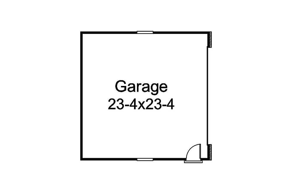 Floor Plan Garage of Country Plan #138-1340