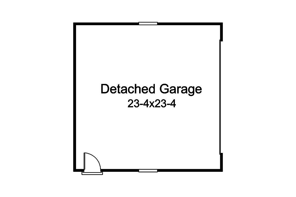 Floor Plan Garage of Country Plan #138-1345
