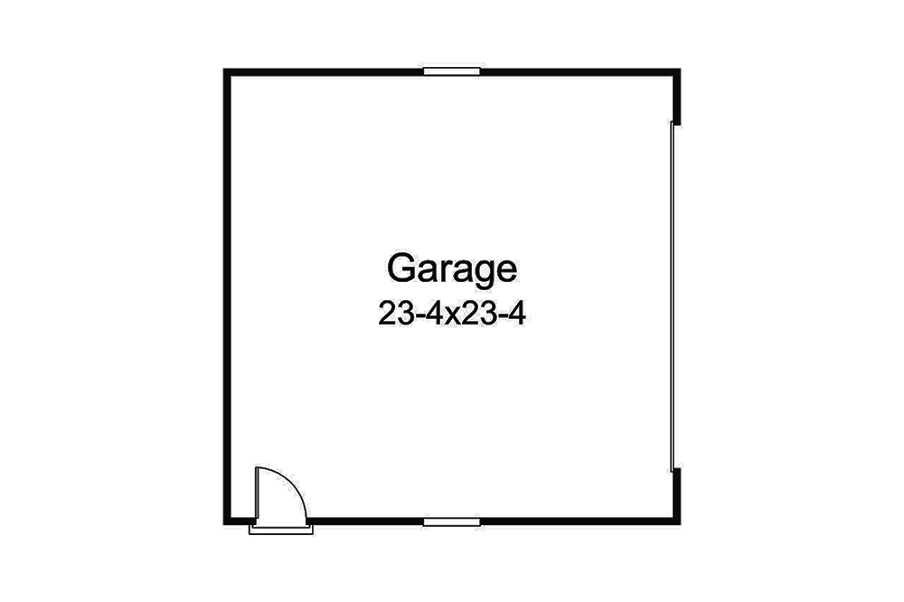 Floor Plan Garage of Country Plan #138-1347