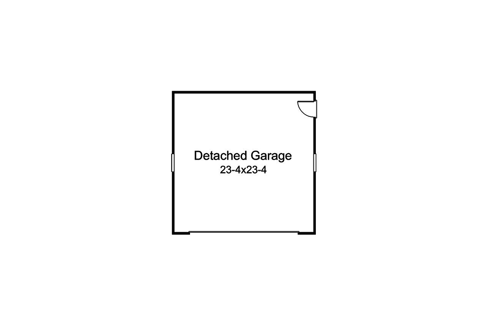 Floor Plan Garage of Country Plan #138-1364