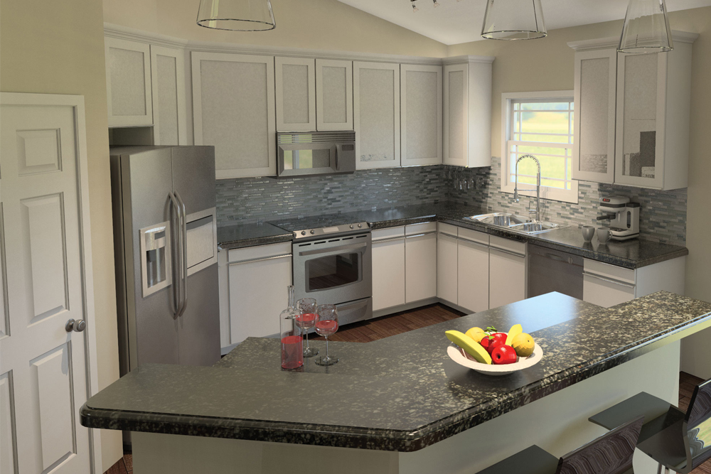 Kitchen of this 3-Bedroom, 1762 Sq Ft Plan - 138-1398