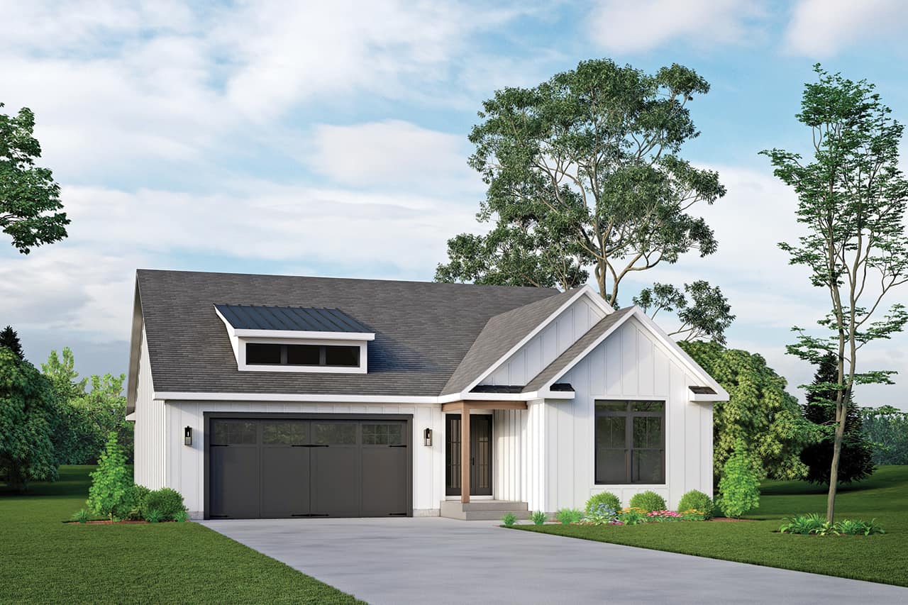 Front View of this 3-Bedroom,1762 Sq Ft Plan -138-1430
