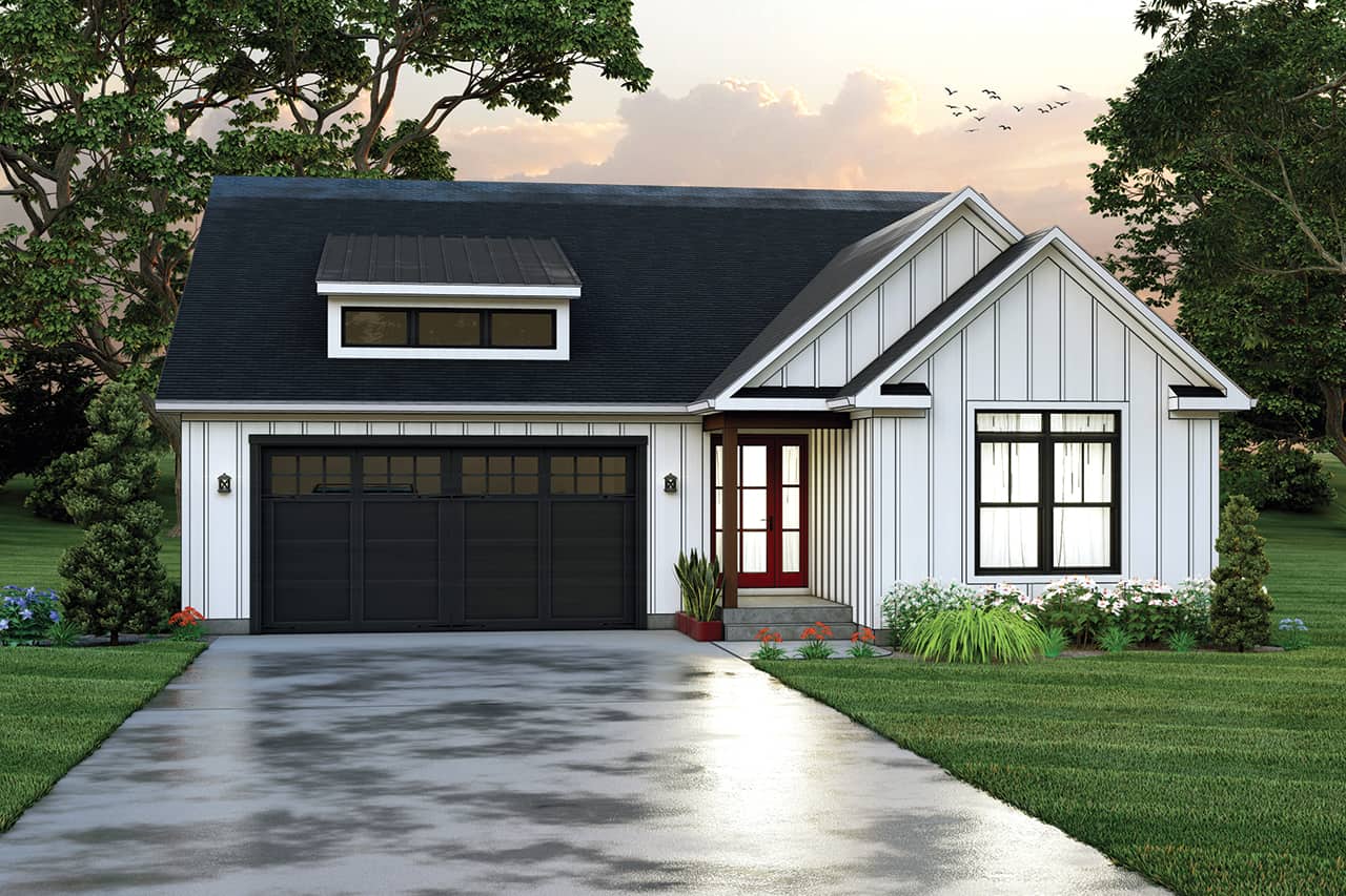 Front elevation of Country home (ThePlanCollection: House Plan #138-1430)
