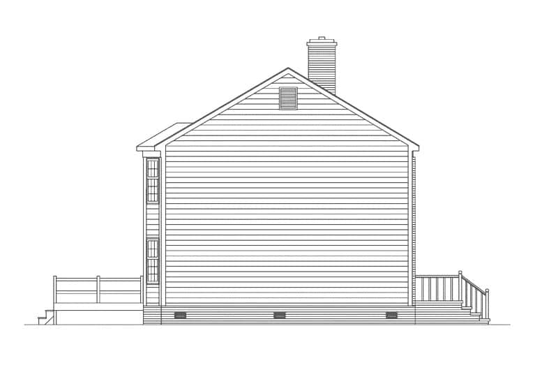 Home Plan Left Elevation of this 3-Bedroom,2498 Sq Ft Plan -138-1435