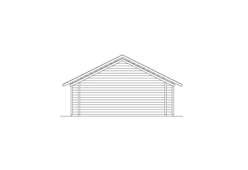 Home Plan Right Elevation of this 3-Bedroom,1343 Sq Ft Plan -138-1441