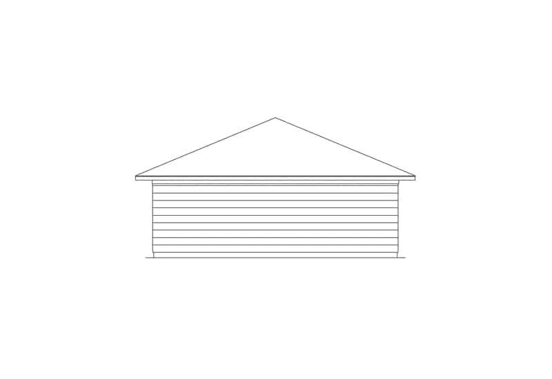 Home Plan Left Elevation of this 3-Bedroom,1362 Sq Ft Plan -138-1444