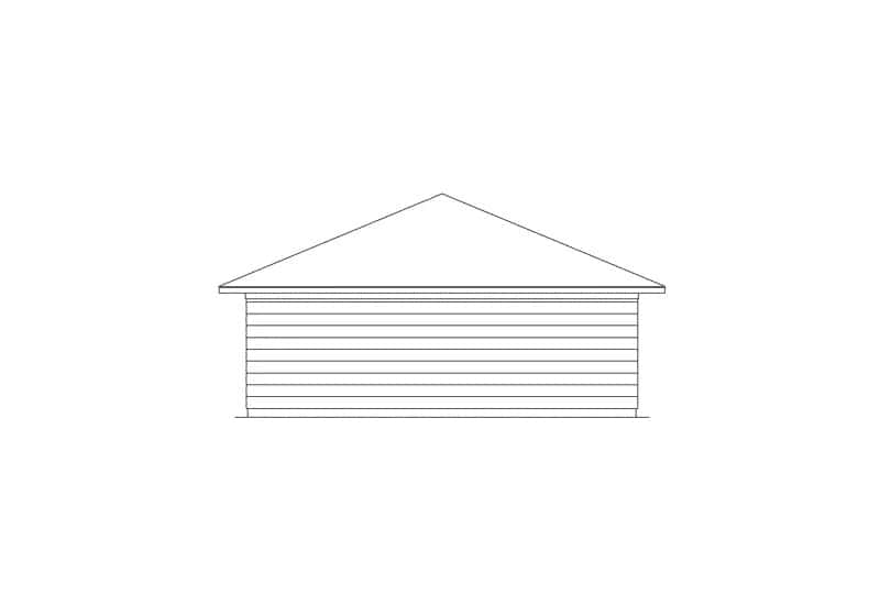 Home Plan Right Elevation of this 3-Bedroom,1362 Sq Ft Plan -138-1444