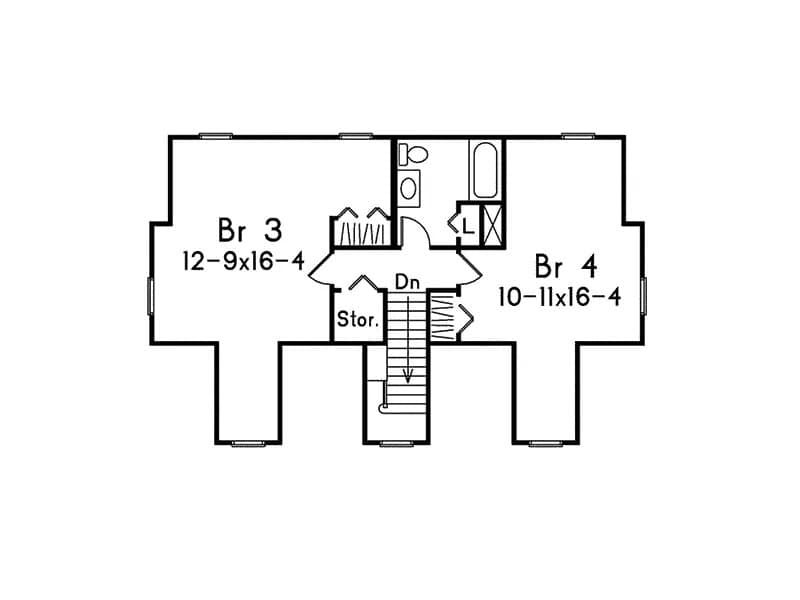 Upper Level of Cape Cod Plan #138-1449