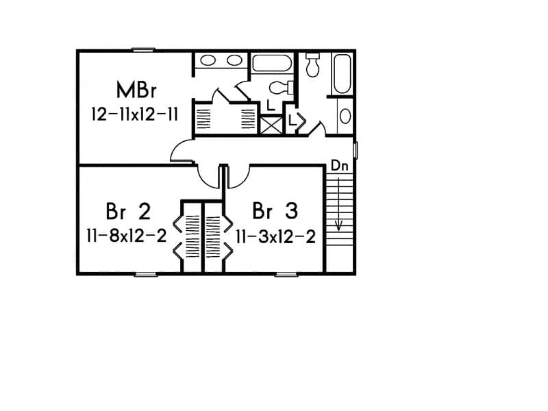 Upper Level of Country Plan #138-1453