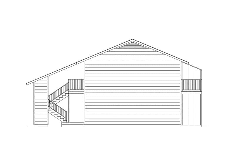 Home Plan Right Elevation of this 8-Bedroom,3360 Sq Ft Plan -138-1459