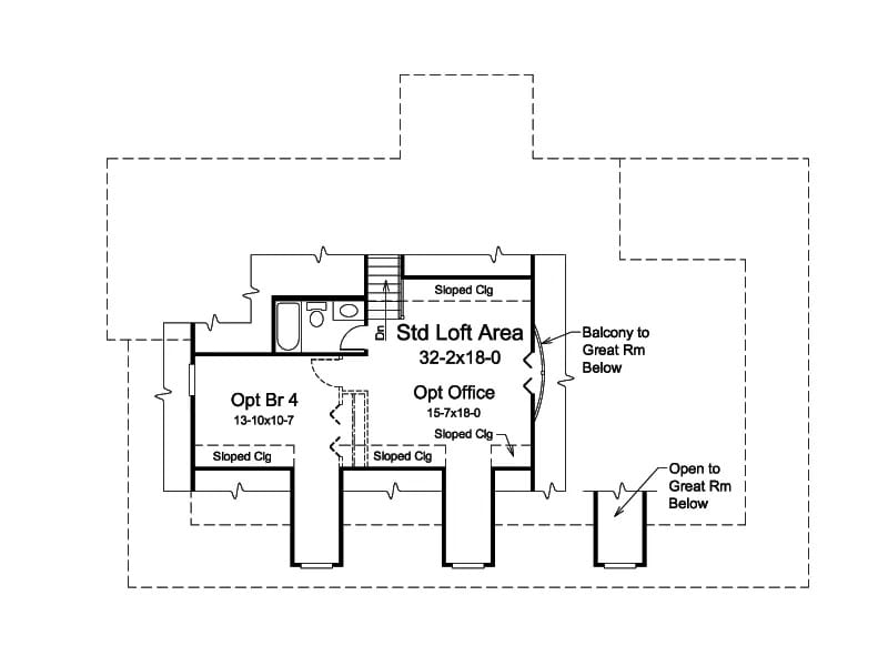 Upper Level of Cape Cod Plan #138-1464