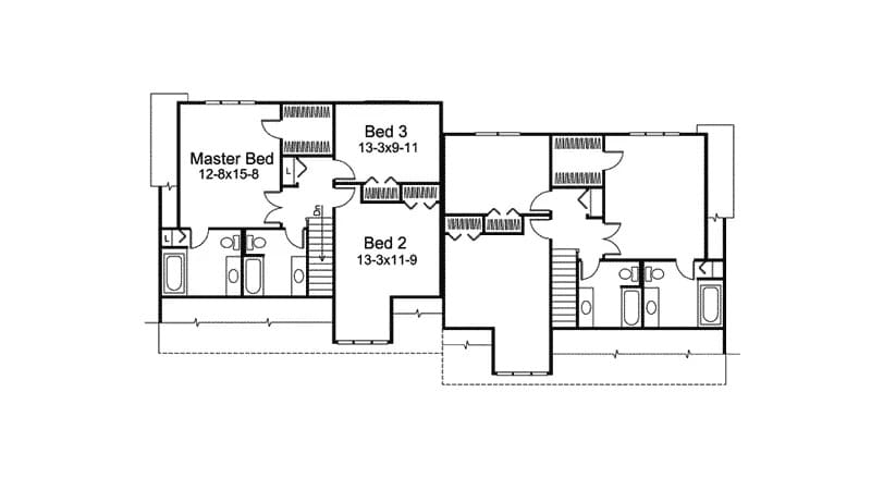 Upper Level of Duplex/Multi-Unit Plan #138-1468