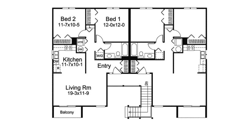 Upper Level of Duplex/Multi-Unit Plan #138-1470