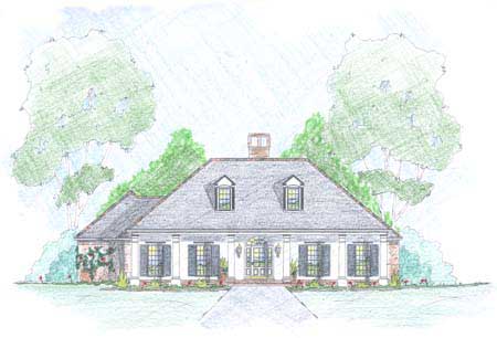 European Homeplans Front Elevation.