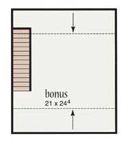 Floor Plan Second Story of European Plan #139-1009