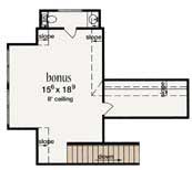 Floor Plan Second Story of European Plan #139-1013