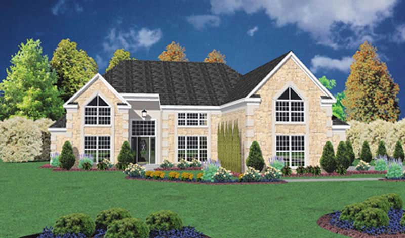 Contemporary home (ThePlanCollection: Plan #139-1067)