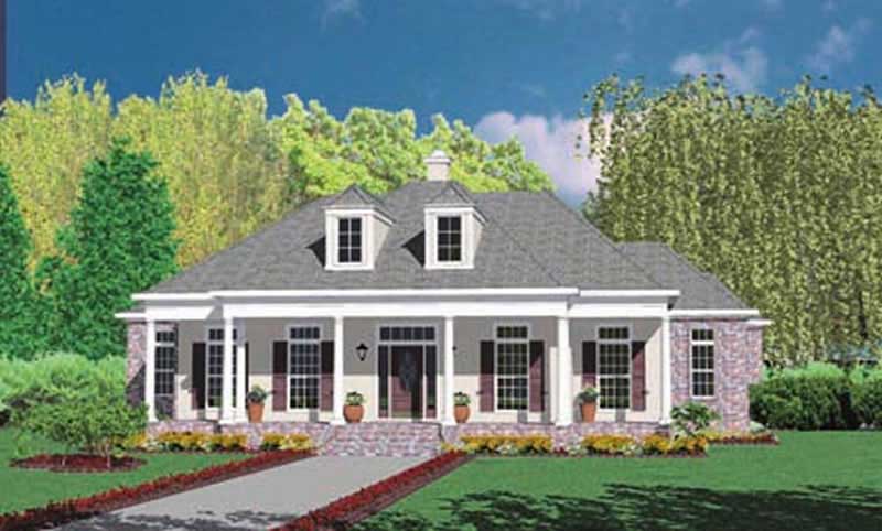 Country home (ThePlanCollection: Plan #139-1086)