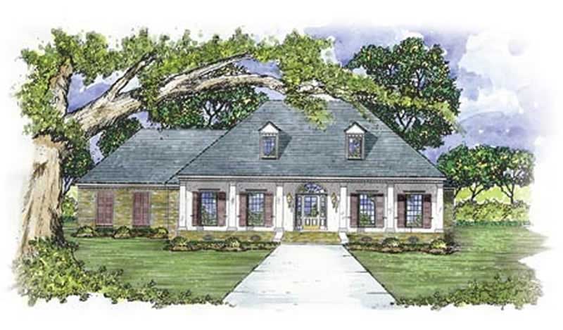 Colonial home (ThePlanCollection: Plan #139-1157)