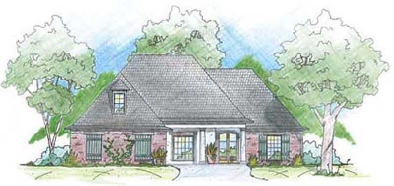 Acadian home (ThePlanCollection: Plan #139-1169)