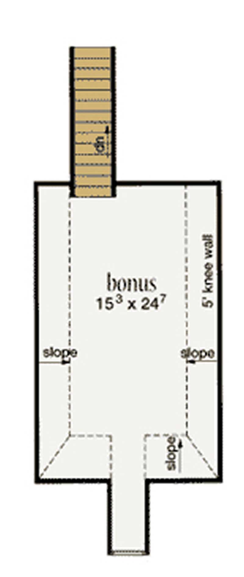 Bonus Room of Traditional Plan #139-1170