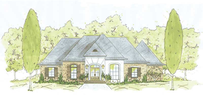Acadian home (ThePlanCollection: Plan #139-1173)