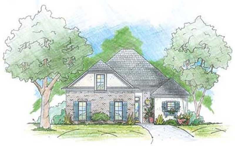 Acadian home (ThePlanCollection: Plan #139-1188)