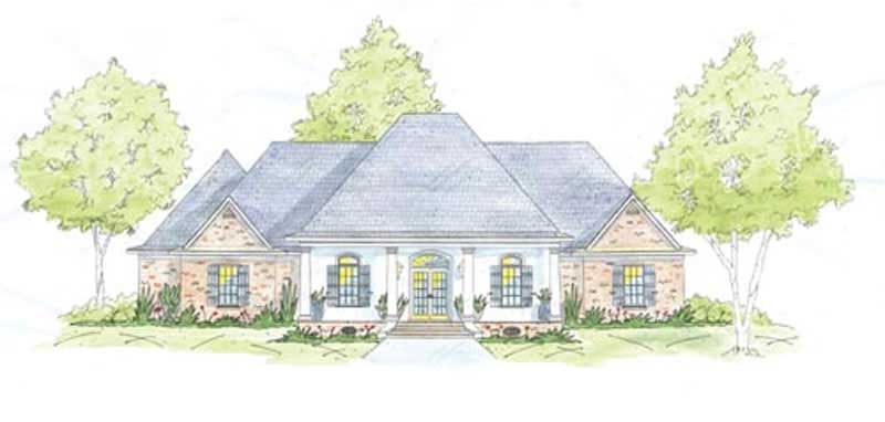 Acadian home (ThePlanCollection: Plan #139-1201)