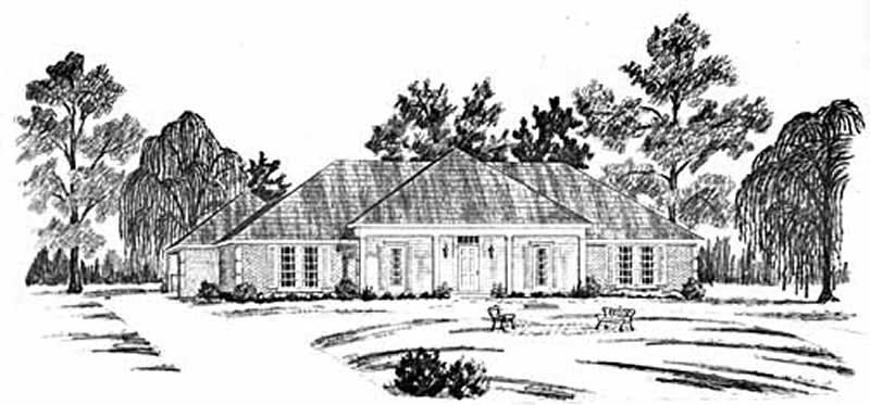 Colonial home (ThePlanCollection: Plan #139-1202)