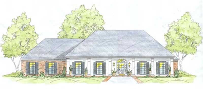 Country home (ThePlanCollection: Plan #139-1203)