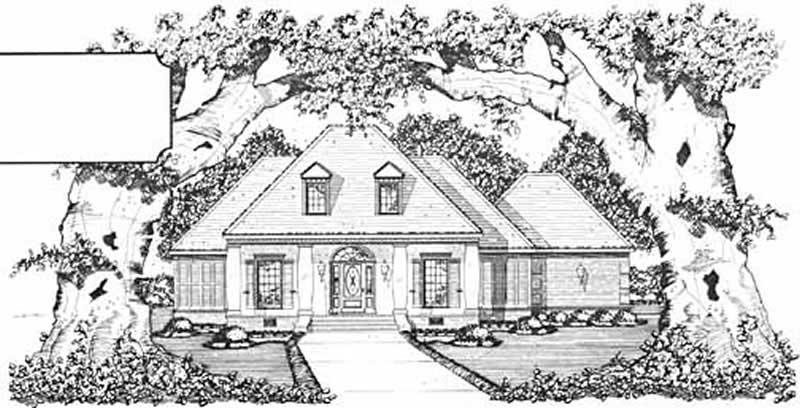 Colonial home (ThePlanCollection: Plan #139-1216)