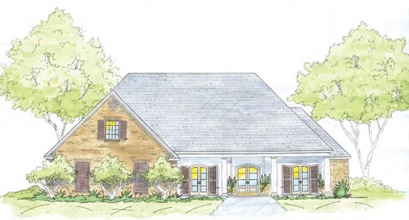 Acadian home (ThePlanCollection: Plan #139-1220)