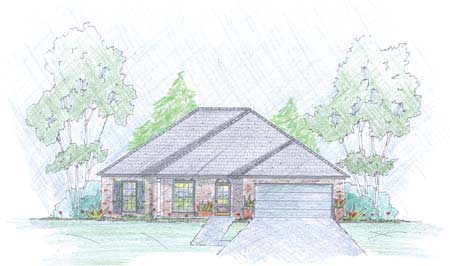 European Home Plans Front Elevation.