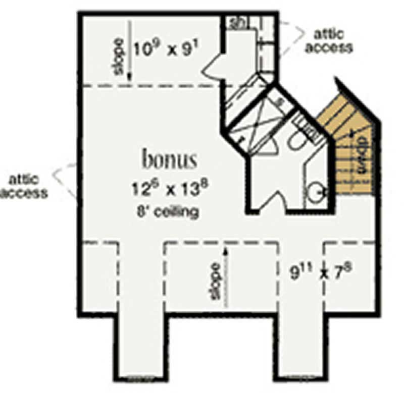 Bonus Room of Country Plan #139-1237