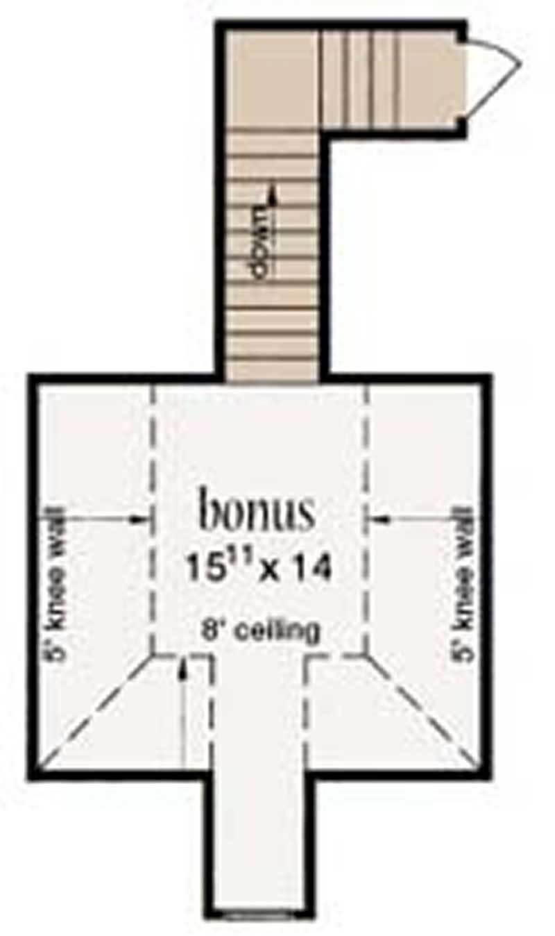 Bonus Room of Country Plan #139-1238