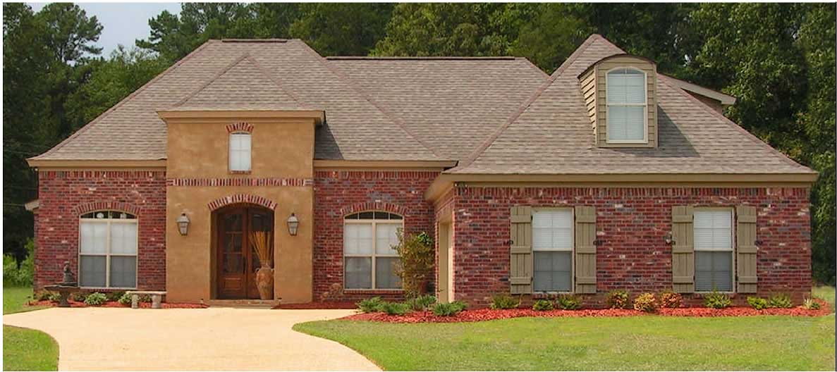 This is a color photo of these European Home Plans.