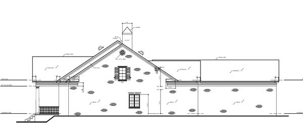 Home Plan Right Elevation of this 4-Bedroom,4378 Sq Ft Plan -140-1008