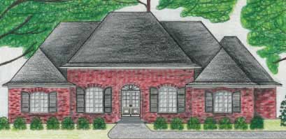 Home Plan Front Elevation of this 3-Bedroom,2589 Sq Ft Plan -140-1016